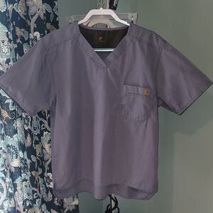 Carhartt Set Steel Blue V-Neck Scrub Top